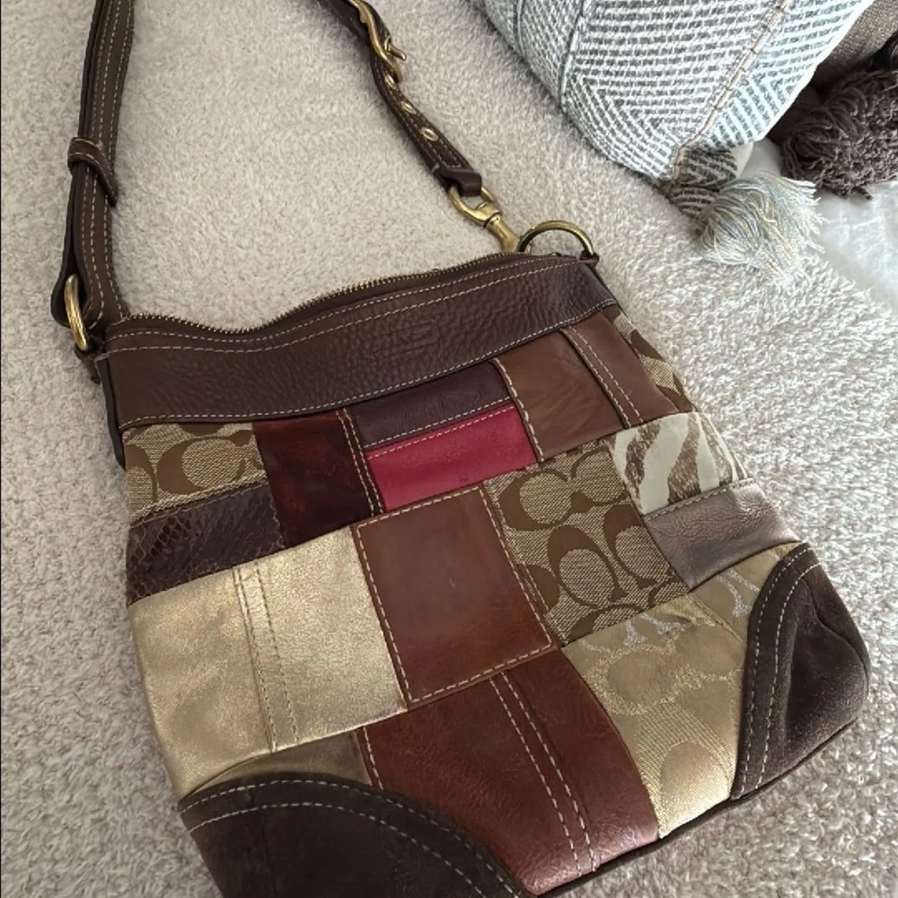 Coach Multicolor Patchwork Shoulder Bag - image 2